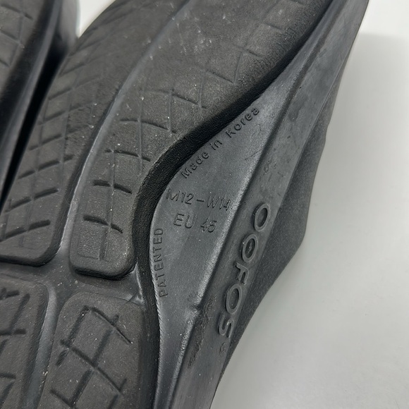 Oofos ooahhh Sandal Slides Slip On Orthopedic Shoes Black Men's Size 12 - Picture 7 of 8